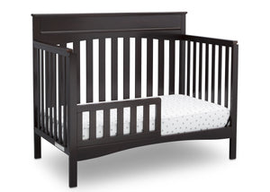 Delta Children Dark Chocolate (207) Skylar 4-in-1 Convertible Crib (558150), Toddler Bed, d4d 16