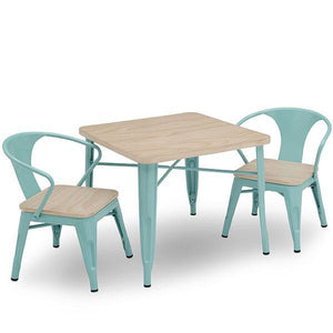 Delta Children Aqua with Driftwood (1315) Bistro Kids Play Table and Chair Set 25
