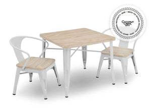 Bistro Table and Chair Set White with Driftwood (1313) 19