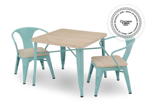 Bistro Table and Chair Set Aqua with Driftwood (1315) 30