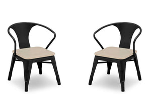 Delta Children Black with Driftwood (1312) Bistro Kids Table and Chair Set, Chairs Viewa5a 29