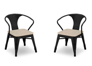 Delta Children Black with Driftwood (1312) Bistro 2-Piece Chair Set (560301), Chairs Silo a3a 18