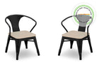 Delta Children Black with Driftwood 1312 Bistro 2-Piece Chair Set 560301, Chairs Silo a3a 3-Bistro 2-Piece Chair Set