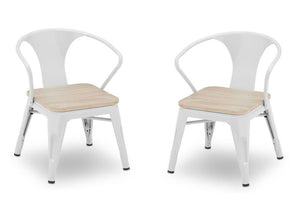 Bistro Table and Chair Set White with Driftwood (1313) 21