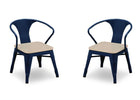 Delta Children Navy with Driftwood (1314) Bistro 2-Piece Chair Set (560301), Chairs Silo c3c 16-Bistro 2-Piece Chair Set