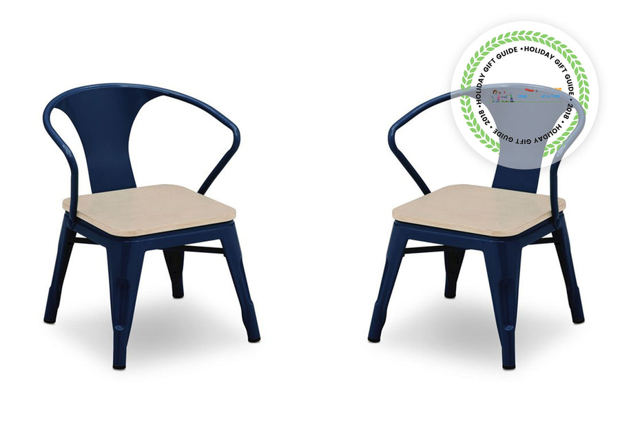 Delta Children Navy with Driftwood 1314 Bistro 2-Piece Chair Set (560301), Chairs Silo c3c 15-Bistro 2-Piece Chair Set