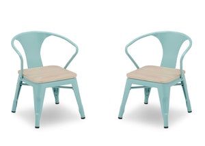 Delta Children Aqua with Driftwood (1315) Bistro 2-Piece Chair Set (560301), Chairs Silo d3d 13