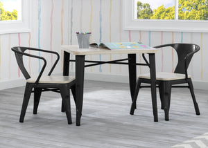 Delta Children Black with Driftwood (1312) Bistro Kids Play Table (560302), Table and Chair 27