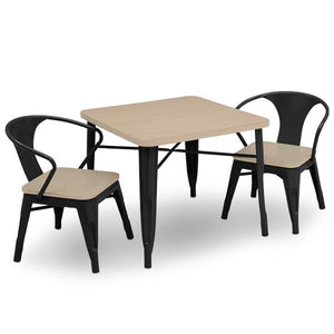 Delta Children Black with Driftwood (1312) Bistro Kids Play Table (560302), Table and Chair 7
