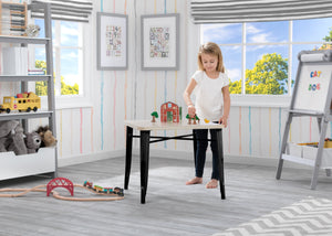Delta Children Black with Driftwood (1312) Bistro Kids Play Table (560302), Room Shot a1a 5