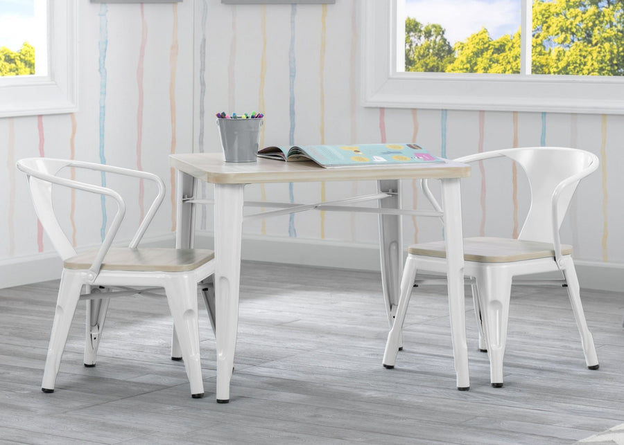Delta Children White with Driftwood (1313) Bistro 2-Piece Chair Set (560301) 26-Bistro 2-Piece Chair Set