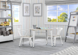 Delta Children White with Driftwood (1313) Bistro 2-Piece Chair Set (560301), Table and Chair b2b 44