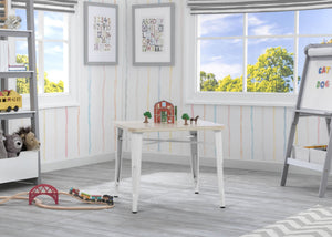 Delta Children White with Driftwood (1313) Bistro Kids Play Table (560302) 1