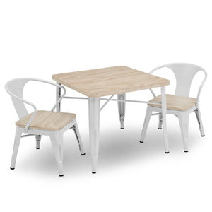 Delta Children White with Driftwood (1313) Bistro Kids Play Table (560302), Table and Chair 12