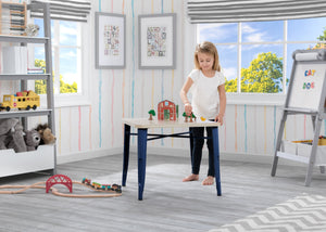 Delta Children Navy with Driftwood (1314) Bistro Kids Play Table (560302), Room Shot, c1c 2