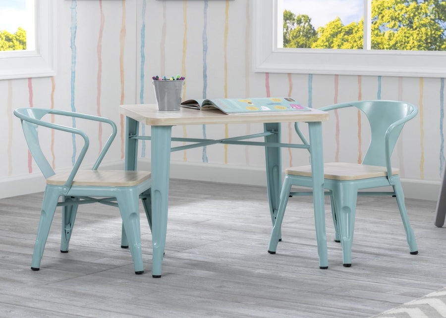 Delta Children Aqua with Driftwood (1315) Bistro 2-Piece Chair Set (560301), Table and Chair 28-Bistro 2-Piece Chair Set