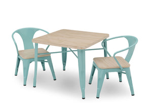 Delta Children Aqua with Driftwood (1315) Bistro Kids Play Table (560302), Table And Chair Right Silo, d4d 21