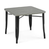 Black with Grey Barnboard (1438) 3-Bistro Kids Play Table (Chairs Not Included)