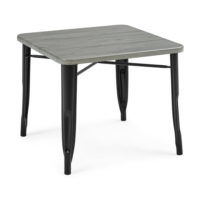 Black with Grey Barnboard (1438) 3-Bistro Kids Play Table (Chairs Not Included)