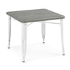 White with Grey Barnboard (153) 10-Bistro Kids Play Table (Chairs Not Included)