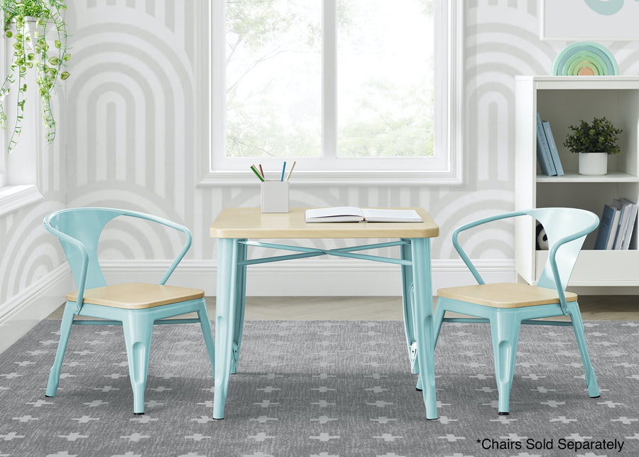 Aqua with Natural (478) 16-Bistro Kids Play Table (Chairs Not Included)