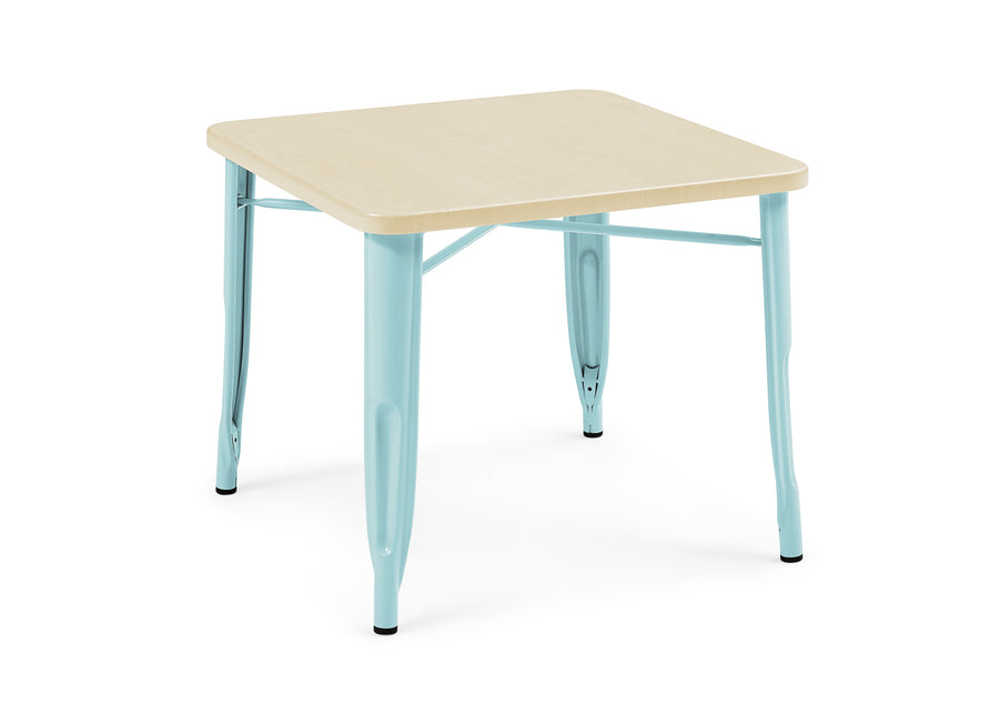 Aqua with Natural (478) 8-Bistro Table and 4 Chair Set