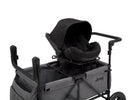 Jeep Wrangler Stroller Wagon by Delta Children, Grey (2148), Included car seat adapter 4-Jeep Wrangler Stroller Wagon