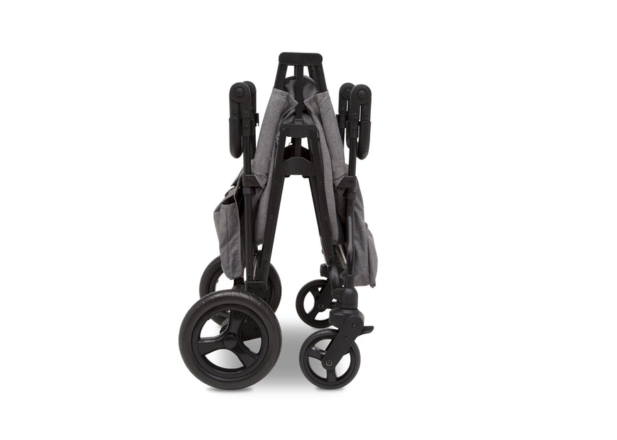 Jeep Wrangler Stroller Wagon by Delta Children, Grey (2148), Folds easily  3-Jeep Wrangler Stroller Wagon