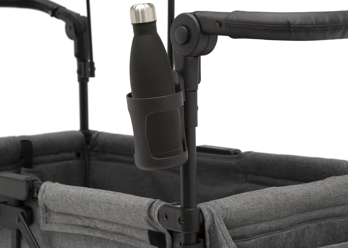 Jeep Wrangler Stroller Wagon by Delta Children, Grey (2148), Features cup holder