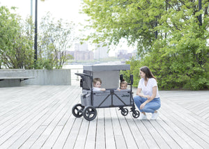 Jeep Wrangler Stroller Wagon Grey (2148), Lifestyle View 3 0