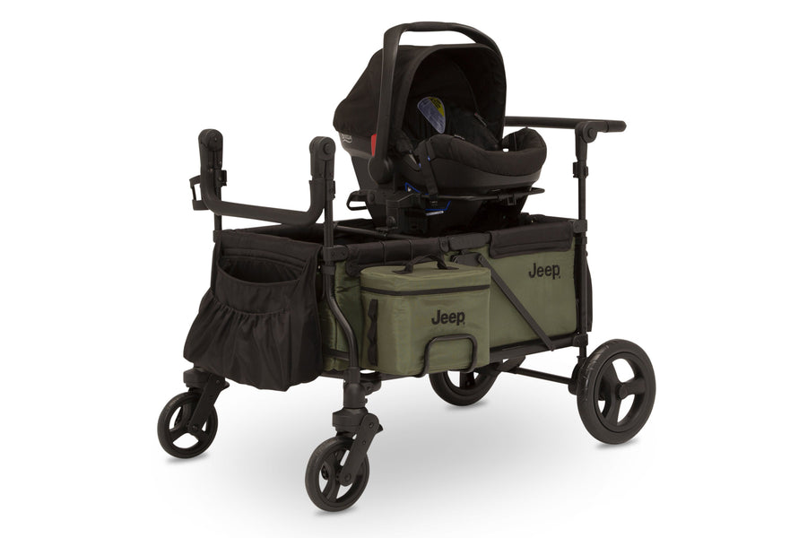 Jeep Wrangler Deluxe Stroller Wagon with Cooler Bag 5-Jeep Wrangler Deluxe Stroller Wagon with Cooler Bag
