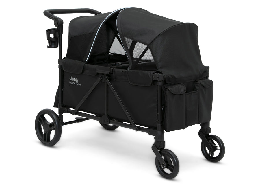 Black (001) 3-Jeep Evolve Stroller Wagon