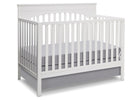 Delta Children White (100) Layla 4-in-1 Crib, Crib Conversion a3a 1-Layla 4-in-1 Crib