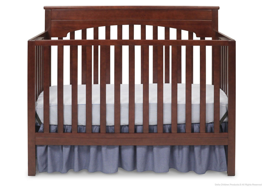 Delta Children Chocolate (204) Layla 4-in-1 Crib, Crib Conversion b2b 10-Layla 4-in-1 Crib