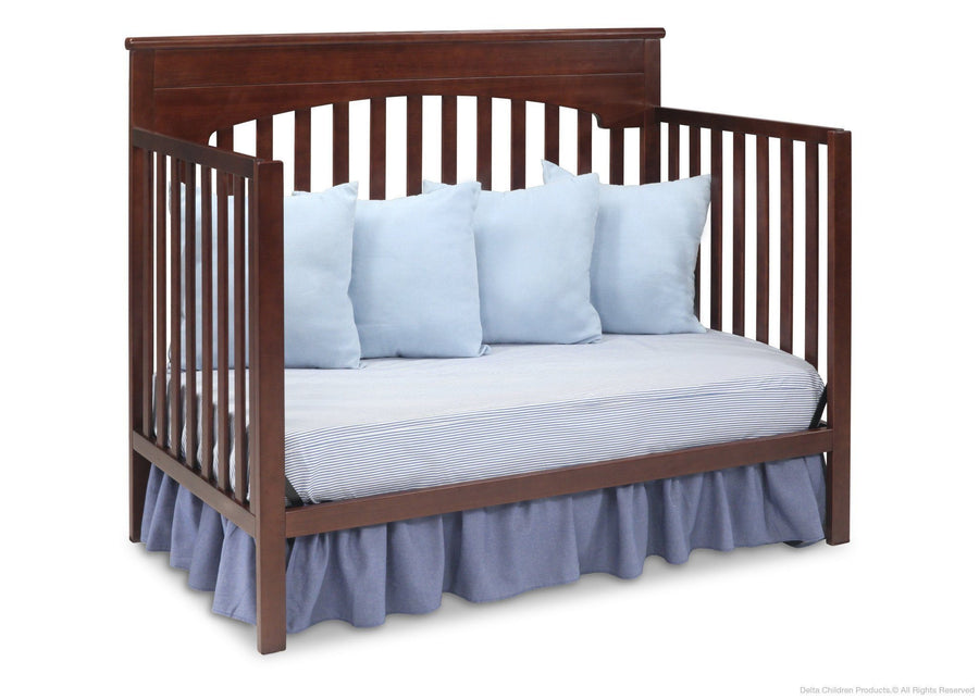 Delta Children Chocolate (204) Layla 4-in-1 Crib, Day Bed Conversion b5b 12-Layla 4-in-1 Crib