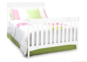 Delta Children White (100) Remi 4-in-1 Crib, Full-Size Bed Conversion a4a 8