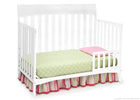 Delta Children White (100) Remi 4-in-1 Crib, Toddler Bed Conversion a2a 5-Remi 4-in-1 Crib