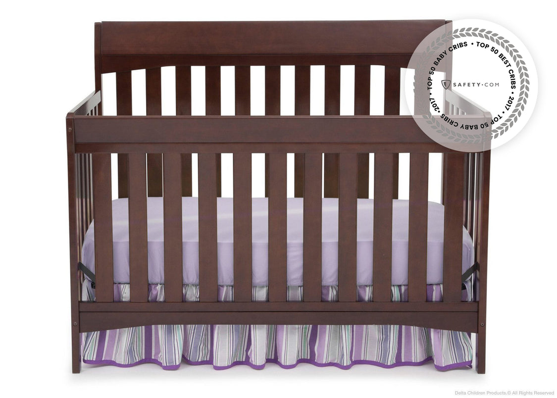 Delta Children Chocolate 204 Remi 4-in-1 Crib, Crib Conversion b1b