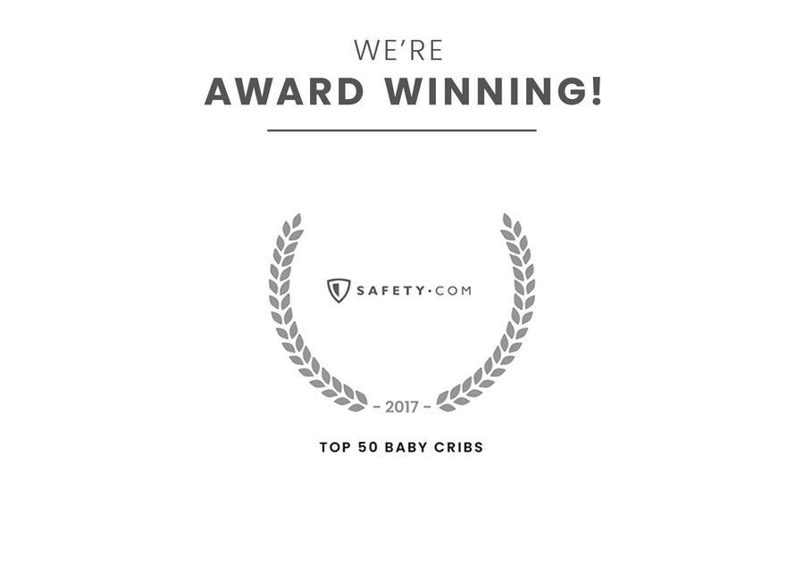 Award badge for Top 50 Baby Cribs Dark Chocolate 207 23-Remi 4-in-1 Crib