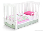Delta Children White (100) Sophia 3-in-1 Toddler Bed Conversion Right View a3a 2-Sophia 3-in-1 Crib