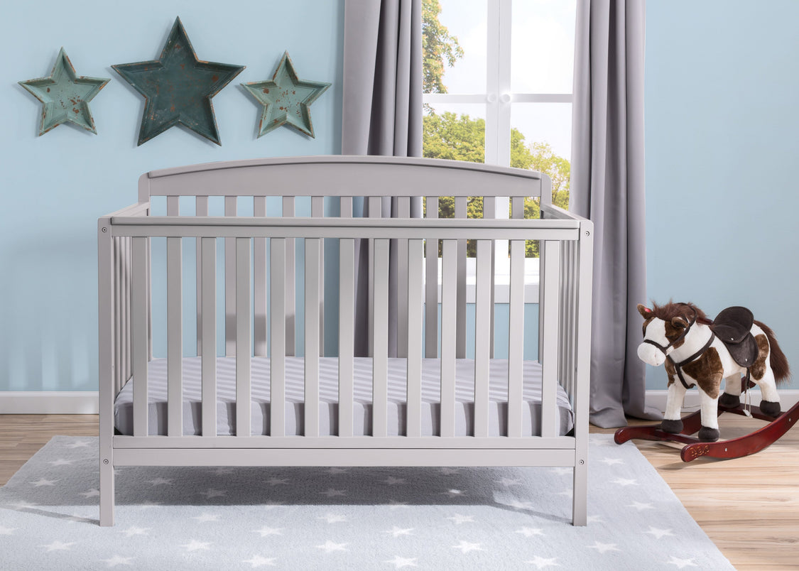 Delta Children Grey 026 Brayden 4-in-1 Crib, Straight Crib View a2a