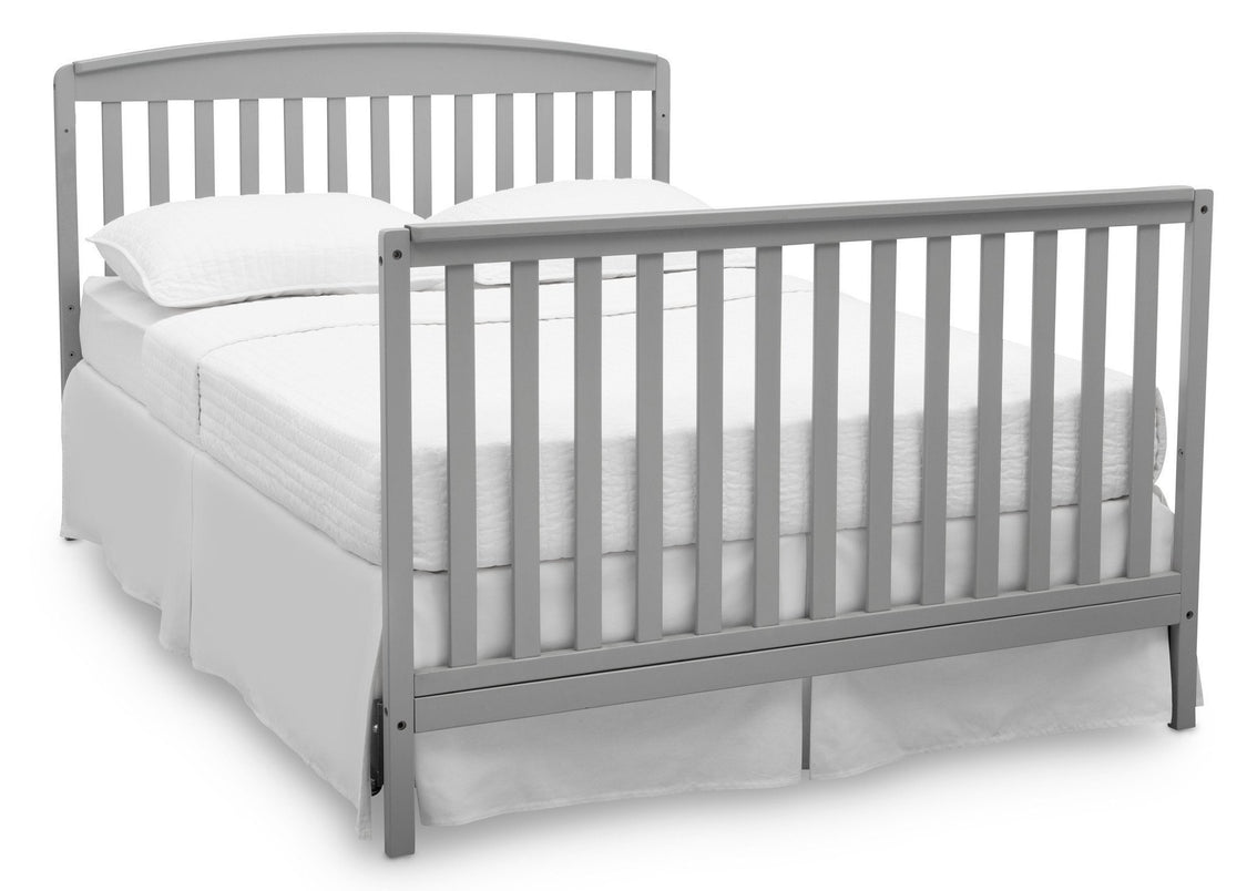 Delta Children Grey (026) Brayden 4-in-1 Crib, Full Size Bed Conversion a6a