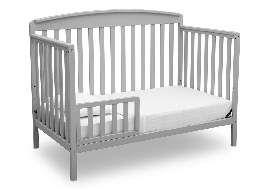 Delta Children Grey (026) Brayden 4-in-1 Crib, Toddler Bed Conversion a4a