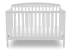 Delta Children Bianca White (130) Brayden 4-in-1 Crib, Straight Crib View b2b 11-Brayden 4-in-1 Crib
