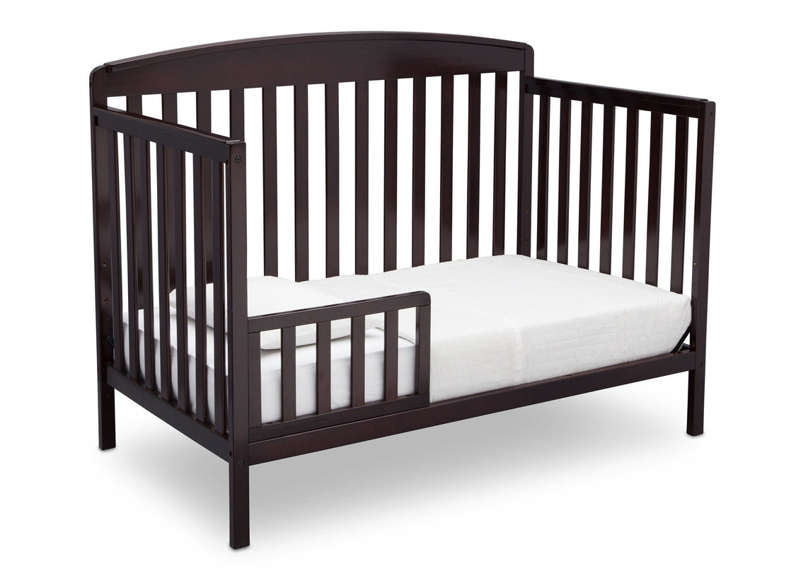Delta Children Dark Chocolate (207) Brayden 4-in-1 Crib, Toddler Bed Conversion c5c