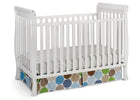Delta Children White (100) Winter Park 3-in-1 Crib, Crib Conversion a2a 2-Winter Park 3-in-1 Crib