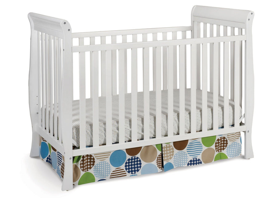 Delta Children White (100) Winter Park 3-in-1 Crib, Crib Conversion a2a 2-Winter Park 3-in-1 Crib