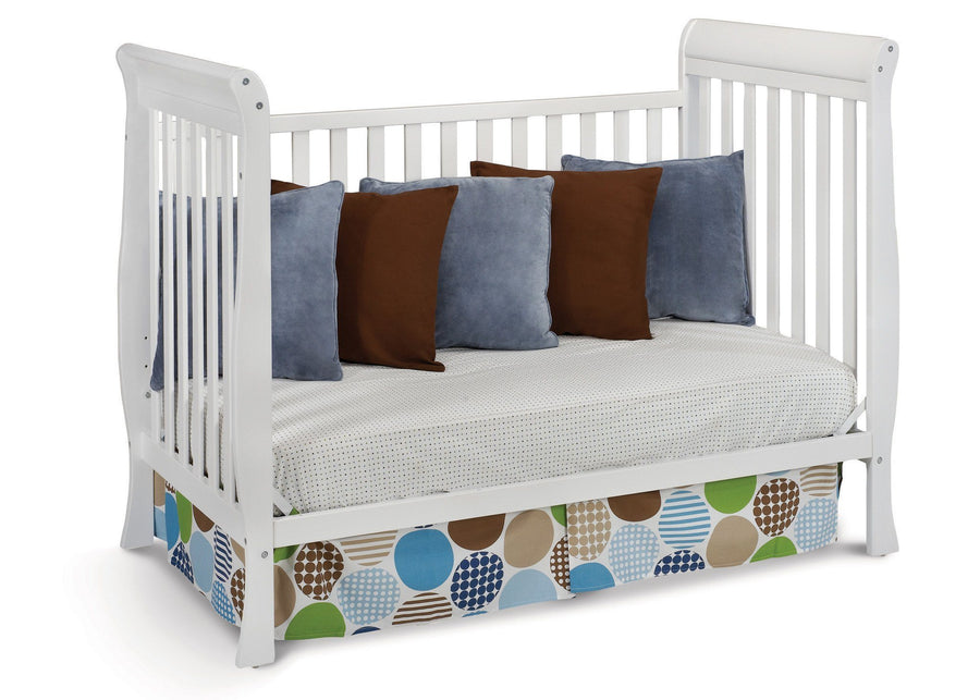 Delta Children White (100) Winter Park 3-in-1 Crib, Day Bed Conversion a4a 5-Winter Park 3-in-1 Crib