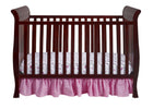 Delta Children Espresso Cherry (205) Charleston/Glenwood 3-in-1 Crib Front View, Crib Conversion b2b 5-Charleston/Glenwood 3-in-1 Crib