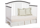 Delta Children White/Espresso (145) Newport 4-in-1 Crib, Day Bed Conversion a3a 2-Newport 4-in-1 Crib